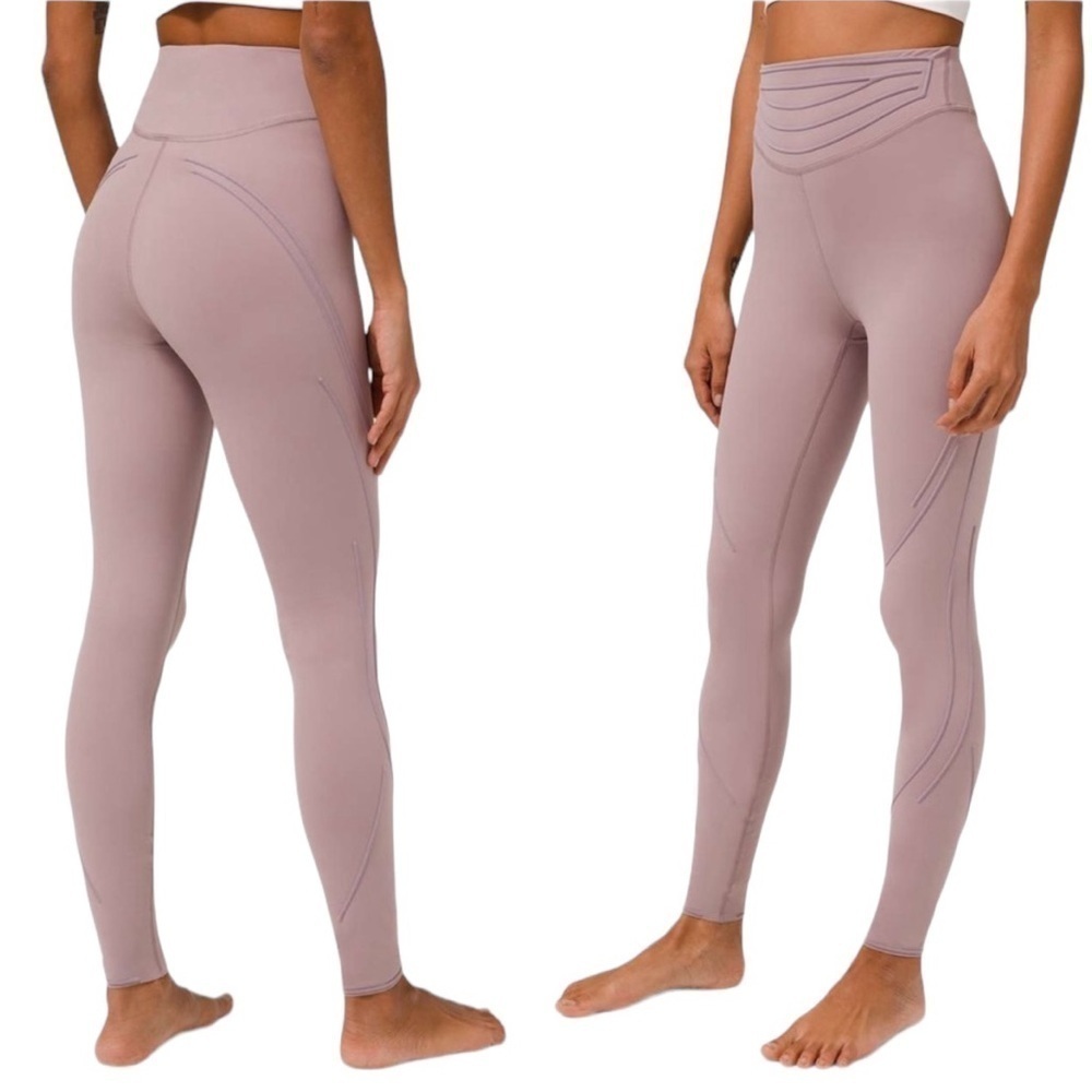 Lululemon Get in Line Super High-Rise Tight 28" Violet Verbena Sz 4 Leggings